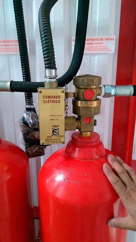 Sistema CO₂ combate incêndio