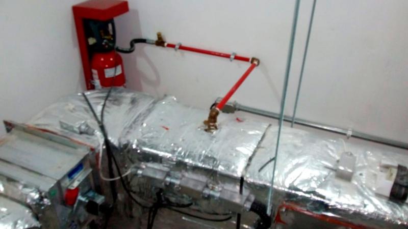 Sistema CO₂ combate incêndio